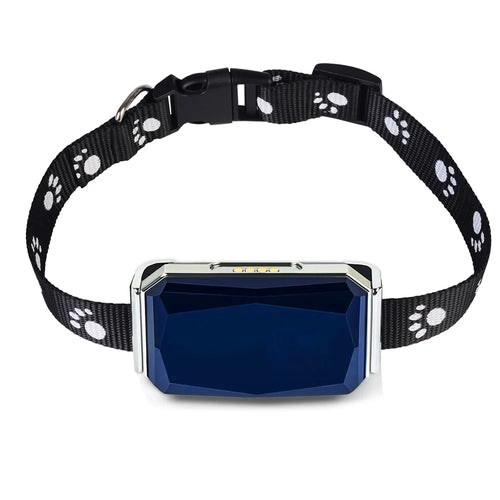 GPS Smart Pet Tracker Collar for Dogs Cats Waterproof Real-Time Location Anti-Loss Device Free App Notification for Puppy Kitten